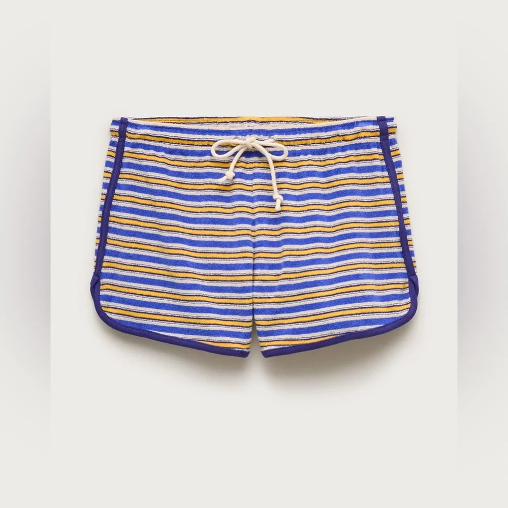NWT J.Crew Towel Terry Short in Stripe